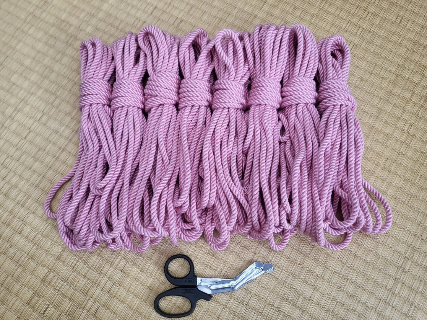 ‘Ballet Pink’. Bamboo bondage rope - RebornRopes