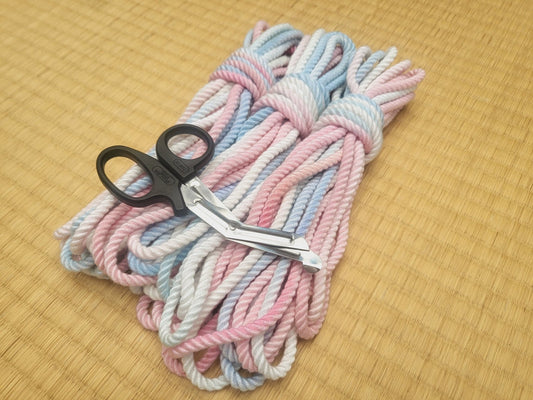 Bamboo ‘Baby - True Trans Pride’ bondage rope - RebornRopes