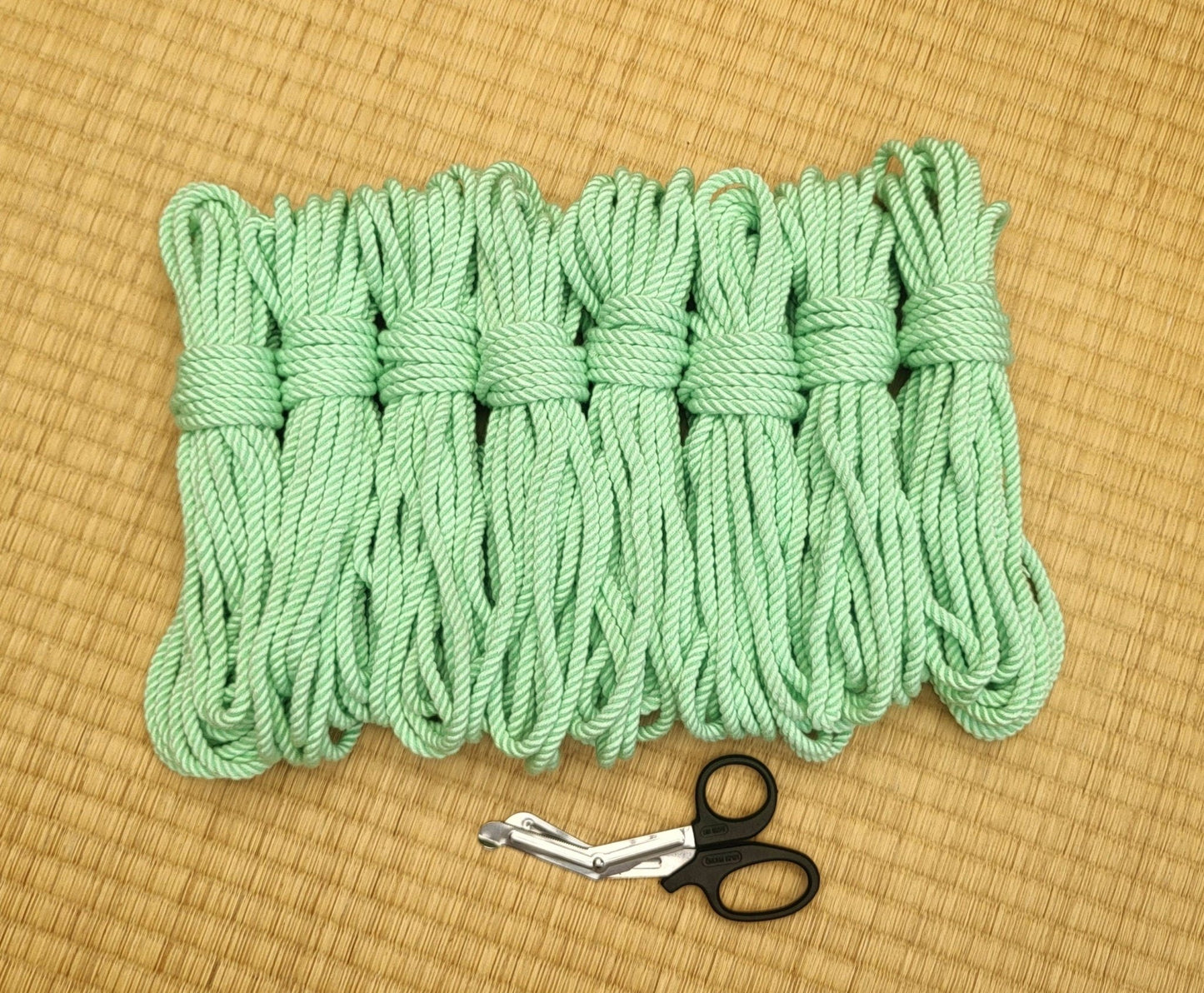 Bamboo ‘Mint’ bondage rope. - RebornRopes