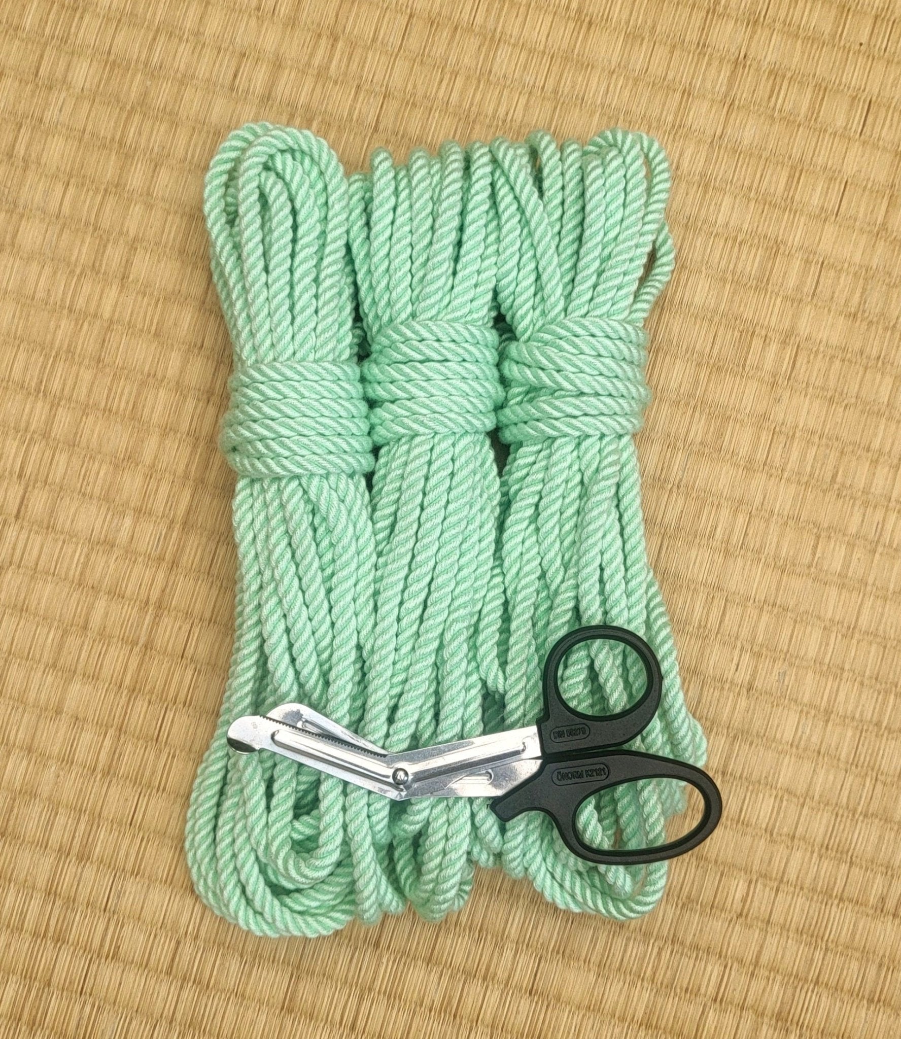 Bamboo ‘Mint’ bondage rope. - RebornRopes