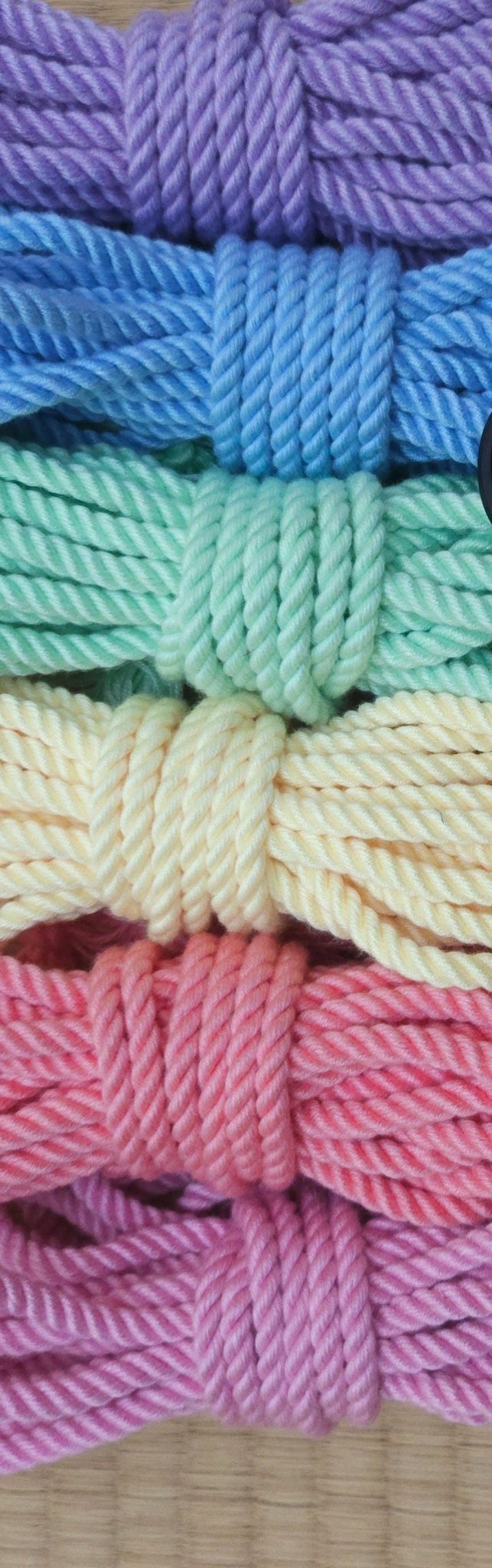 Bamboo ‘Pastel Pride’. bondage rope kit - RebornRopes