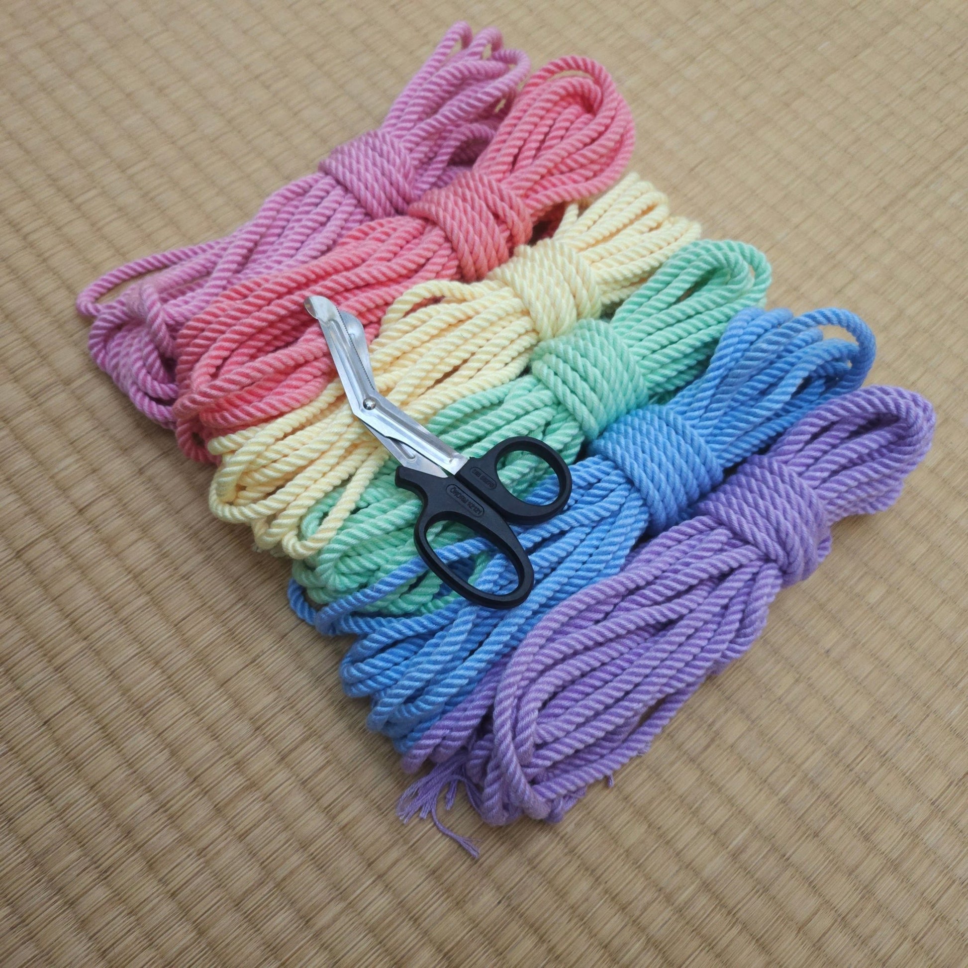 Bamboo ‘Pastel Pride’. bondage rope kit - RebornRopes