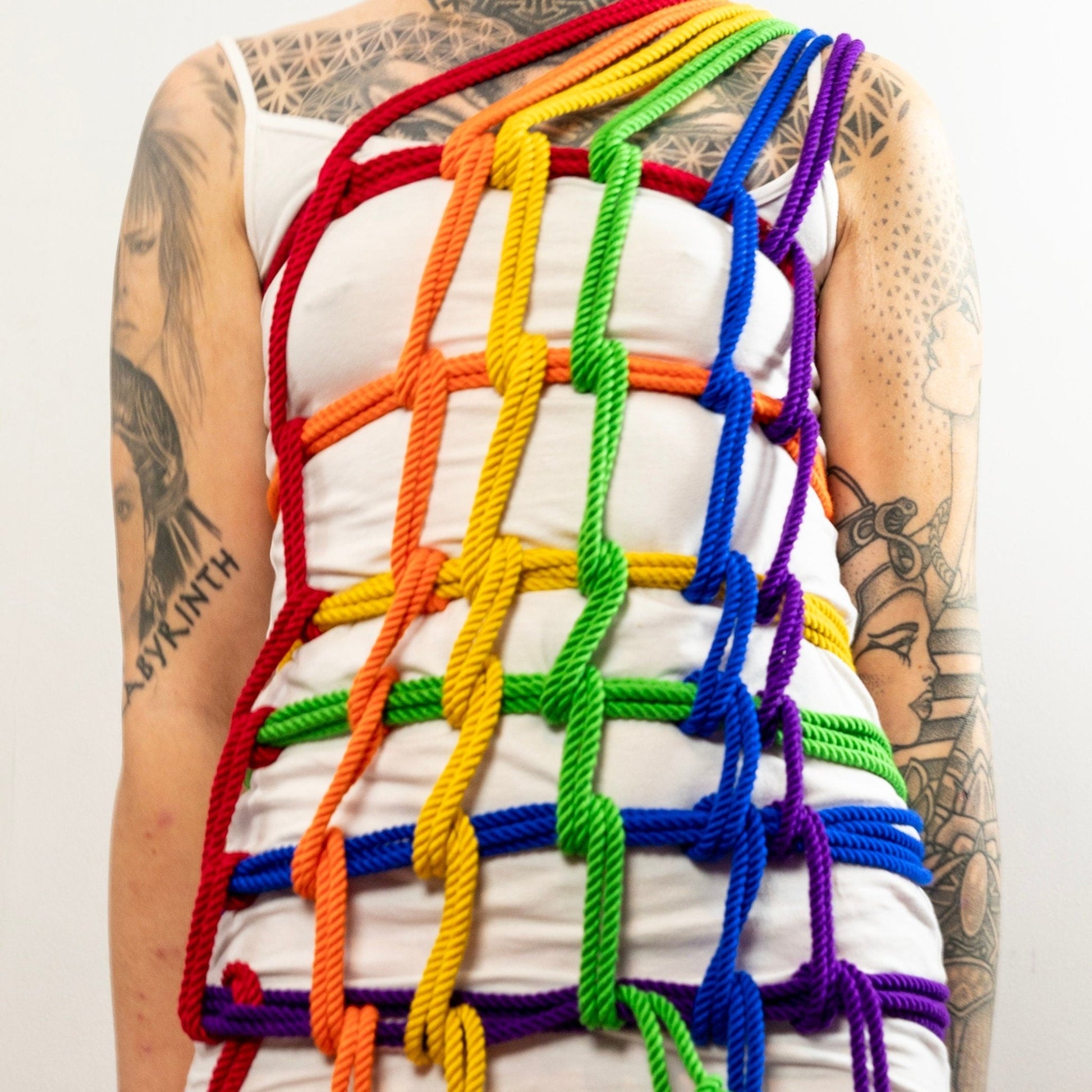 Bamboo ‘PRIDE Rainbow’ bondage rope kit - RebornRopes