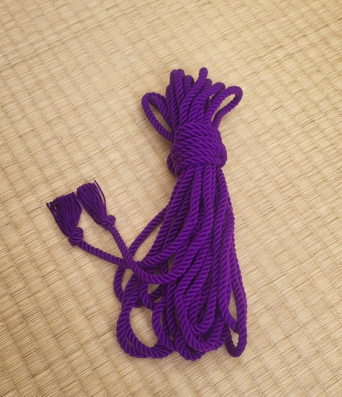 Bamboo ‘Violet’ bondage rope. - RebornRopes