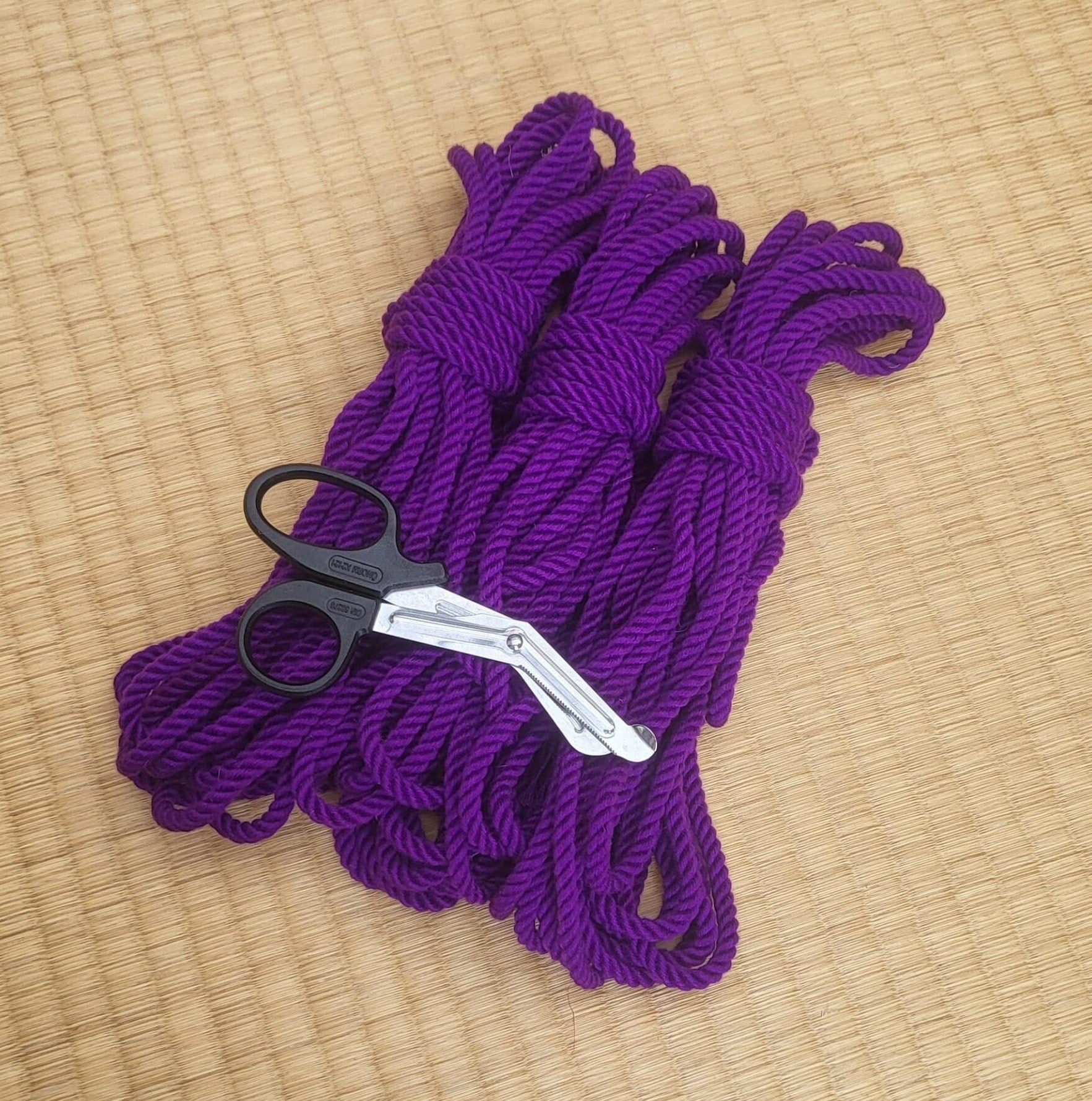 Bamboo ‘Violet’ bondage rope. - RebornRopes