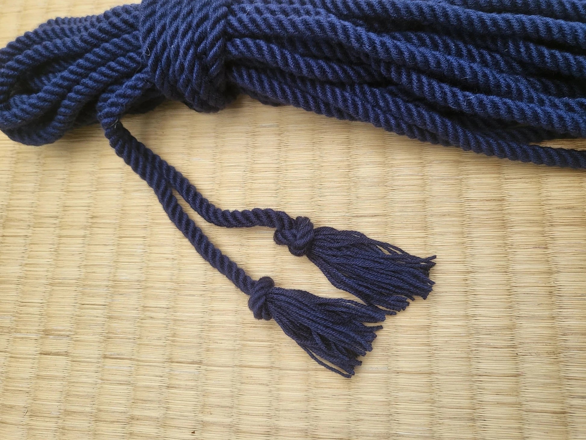 ‘Black Blueberry’ bondage rope. - RebornRopes