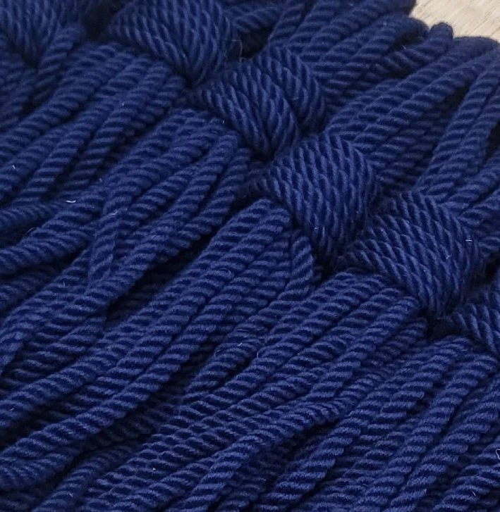 ‘Black Blueberry’ bondage rope. - RebornRopes