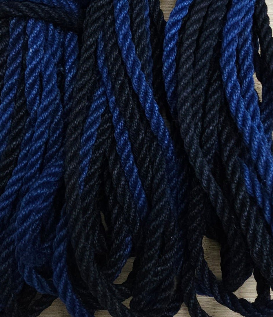 Blue Twilight 2 - Ply Shibari Jute Rope - Free Shears!* - RebornRopes