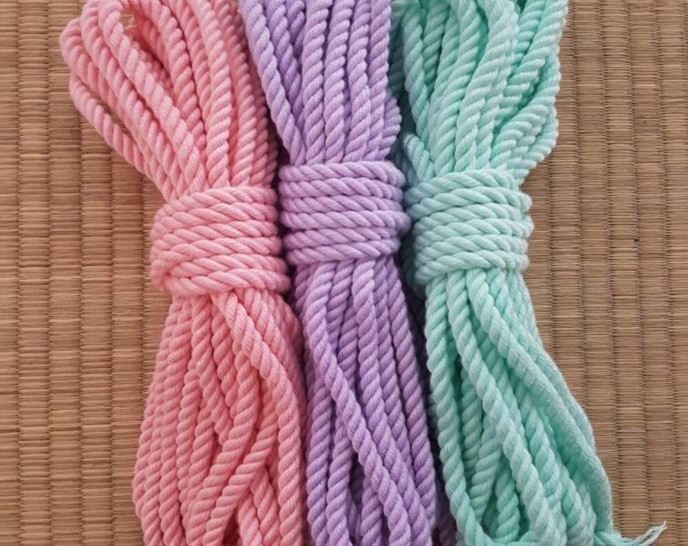 ‘Candyfloss Kit ’ Bamboo bondage ropes - RebornRopes