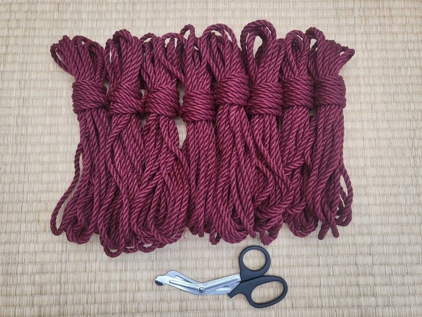 Cherry - Fully treated jute shibari bondage rope. - RebornRopes