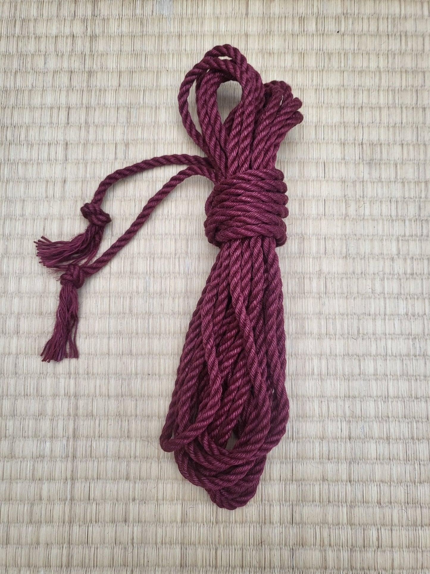 Cherry - Fully treated jute shibari bondage rope. - RebornRopes