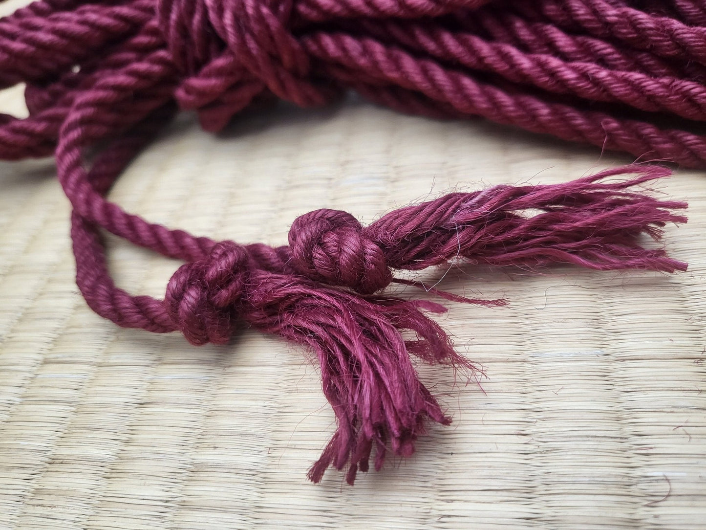 Cherry - Fully treated jute shibari bondage rope. - RebornRopes