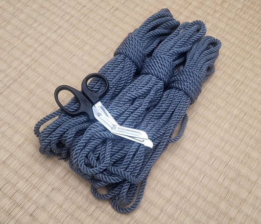 ‘Cloud Grey’ Bamboo bondage rope. - RebornRopes