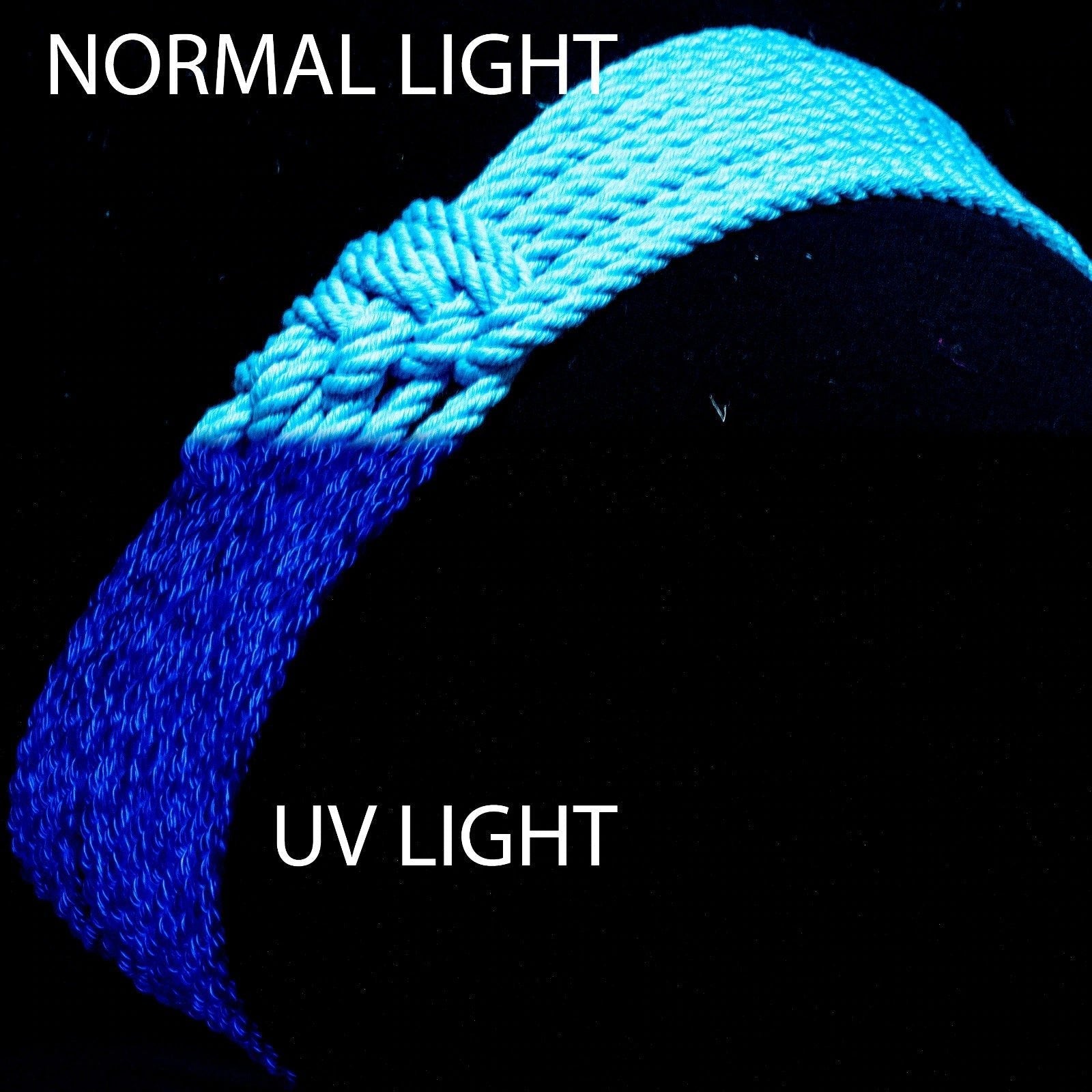 Cornflower Shibari UV Glow Rope - RebornRopes