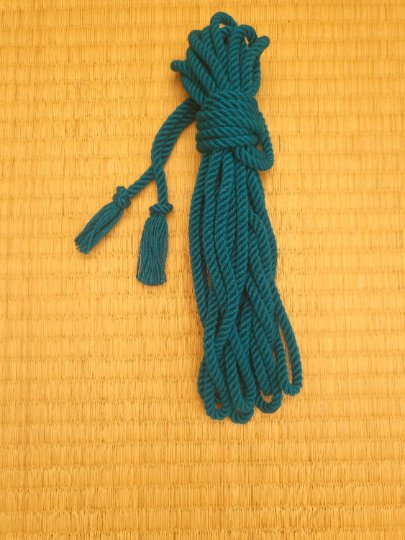 "Cyan" bamboo bondage rope - RebornRopes