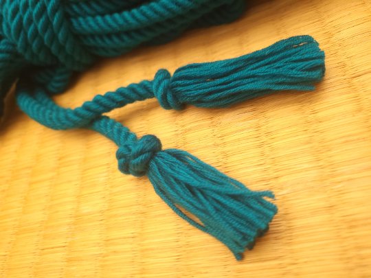 "Cyan" bamboo bondage rope - RebornRopes