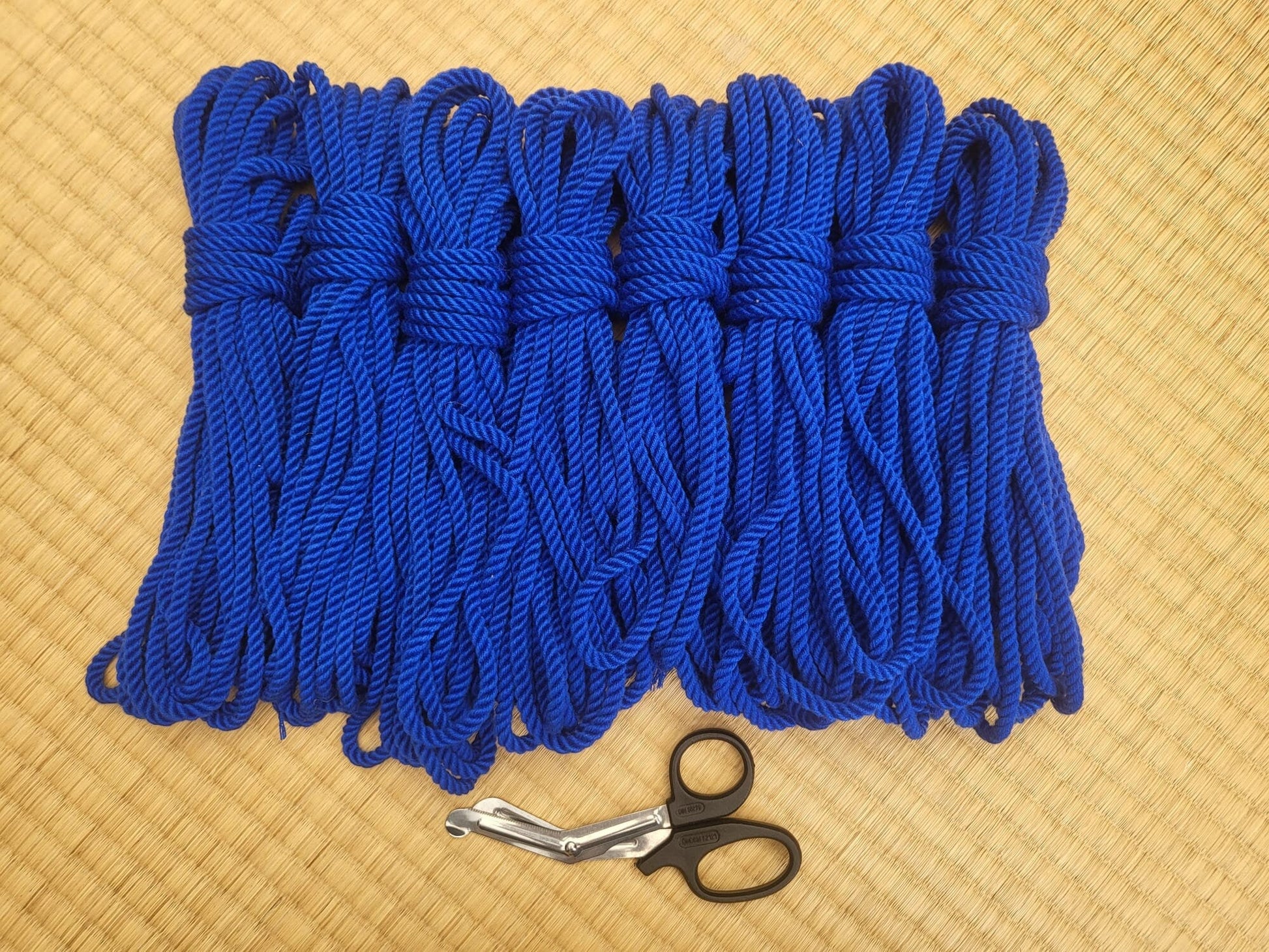 ‘Electric Blue’ Bamboo bondage rope - RebornRopes