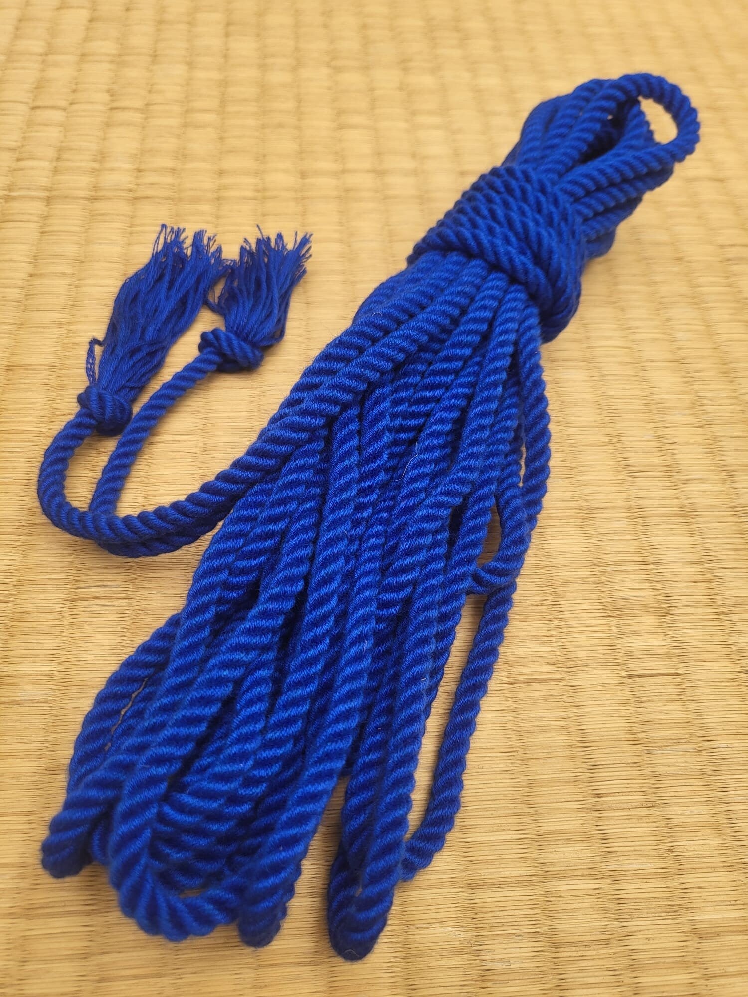 ‘Electric Blue’ Bamboo bondage rope - RebornRopes