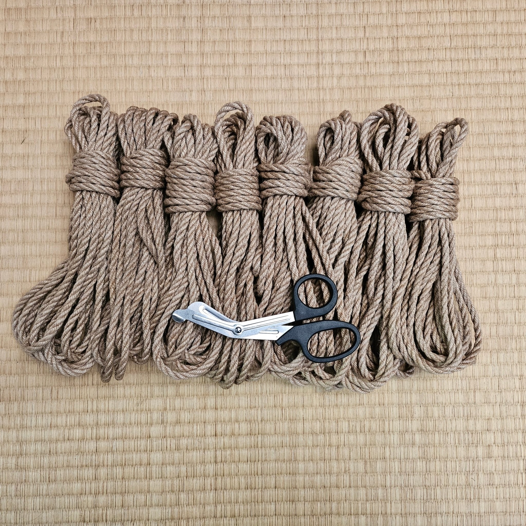 Fired Jute shibari rope - RebornRopes