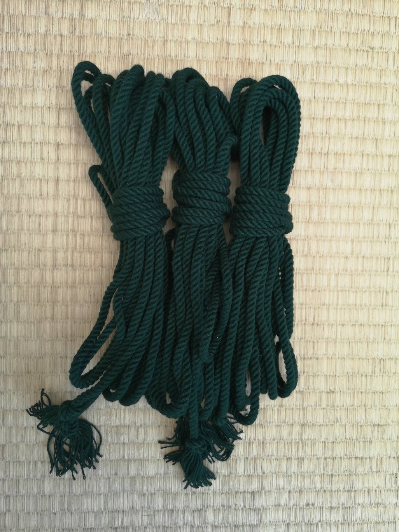 ‘Forest Green’ Bamboo bondage rope - RebornRopes