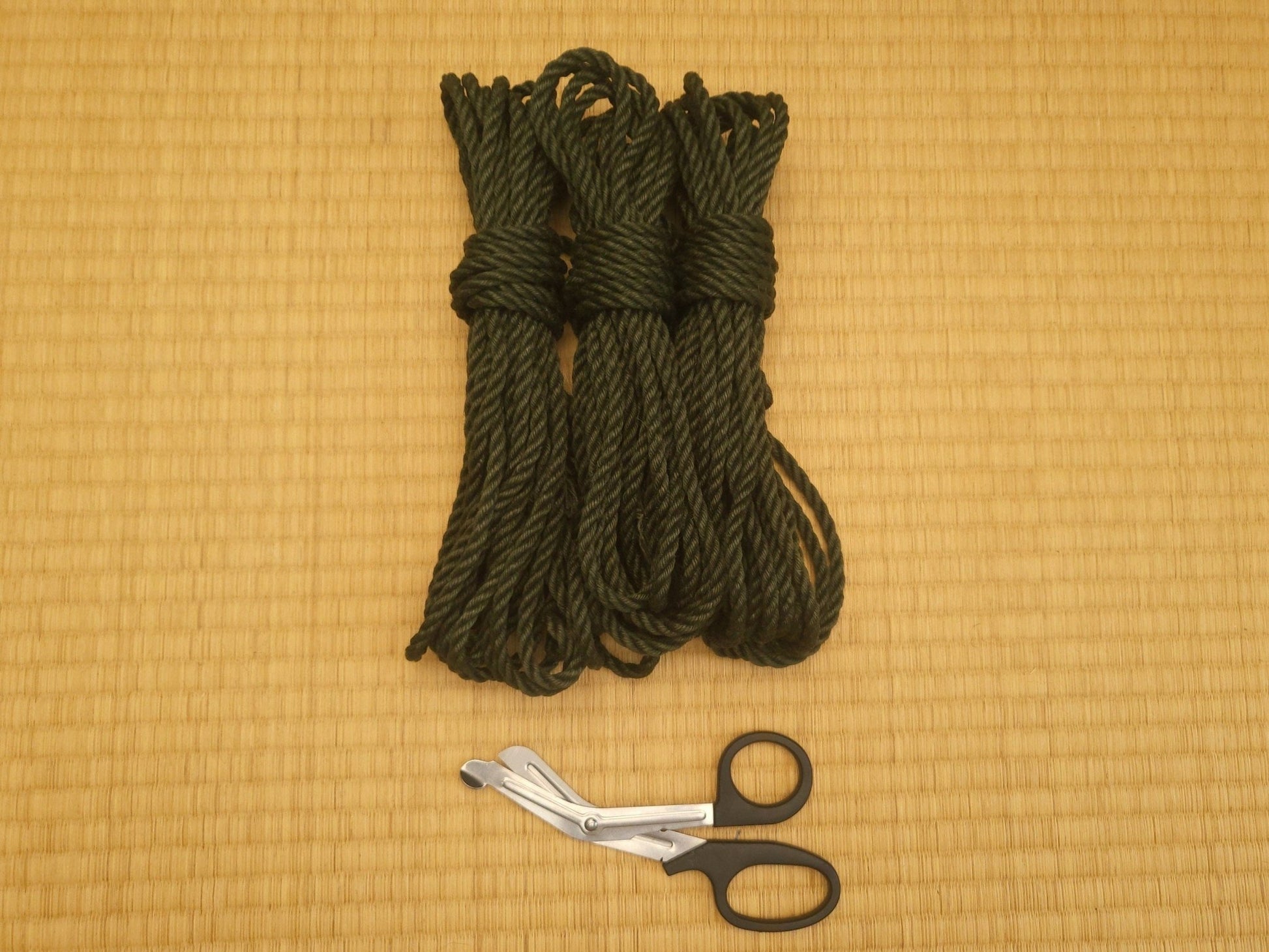 Forest Green - Fully treated jute shibari bondage rope. - RebornRopes