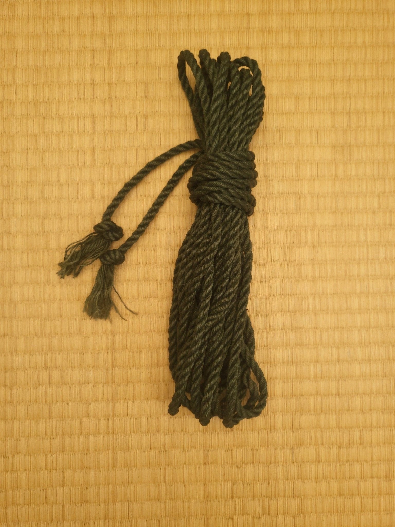 Forest Green - Fully treated jute shibari bondage rope. - RebornRopes