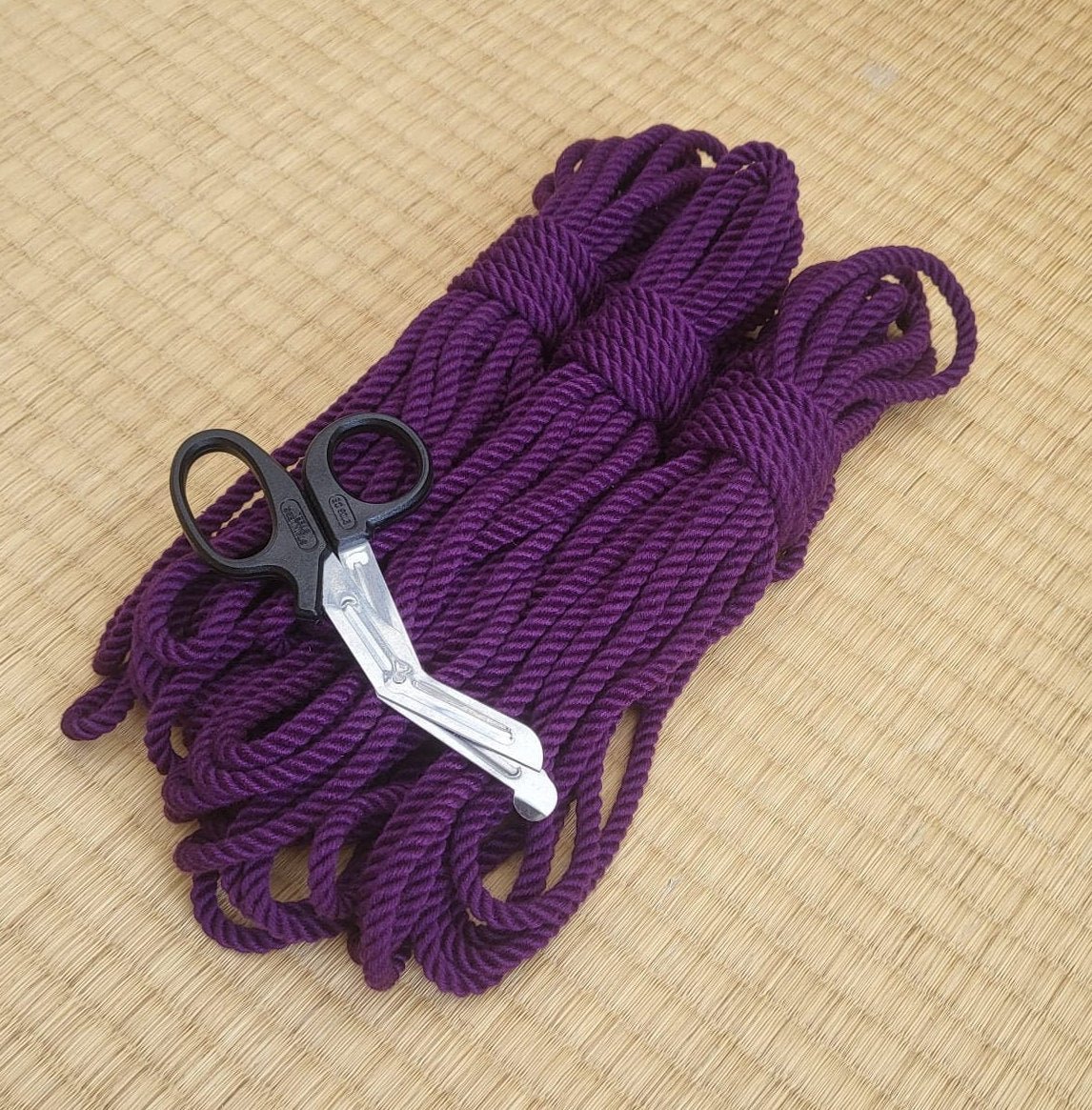 ‘Galaxy Purple’ bamboo bondage rope. - RebornRopes