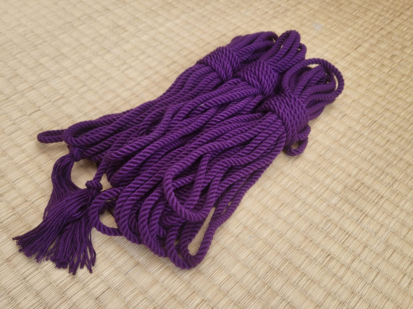 ‘Galaxy Purple’ bamboo bondage rope. - RebornRopes