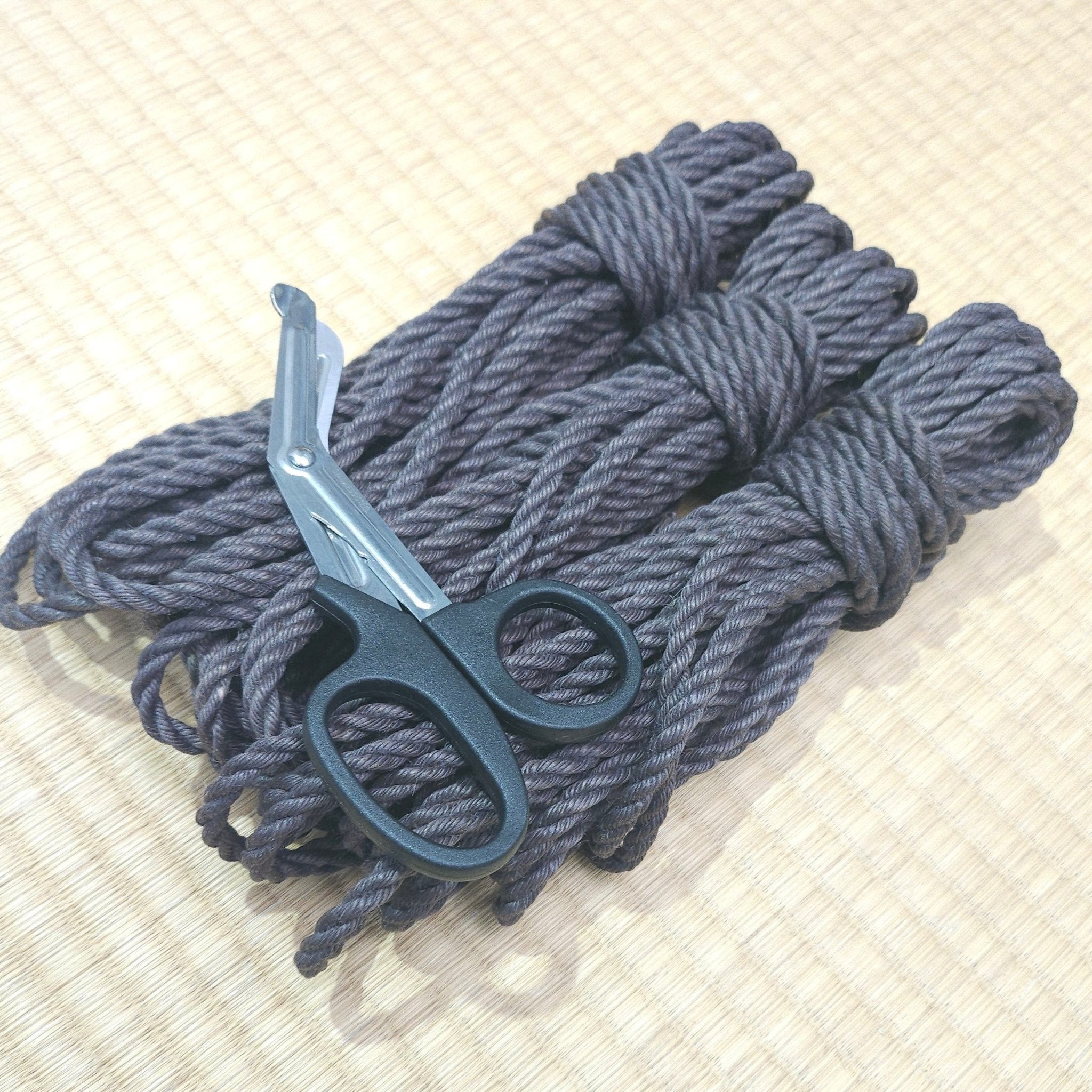 Grey Gure Shibari Rope Jute Ready To Play RebornRopes