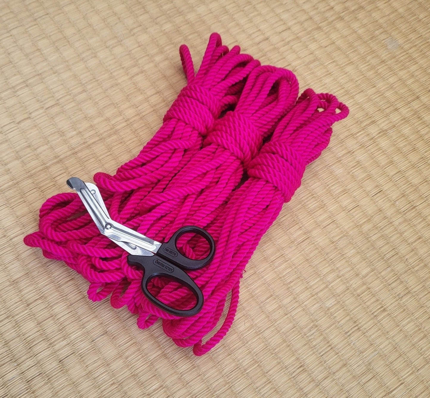 ‘Hot Pink’ bamboo bondage rope. - RebornRopes