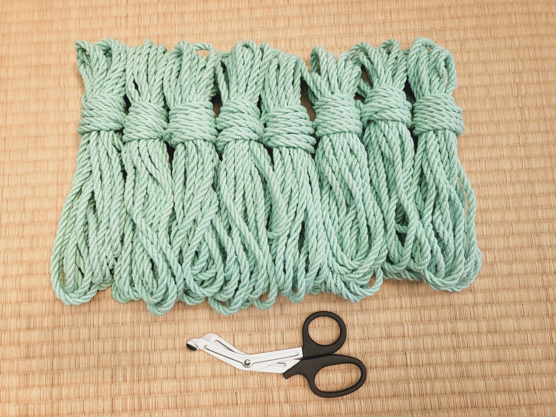 'Mint' Hemp bondage rope - RebornRopes