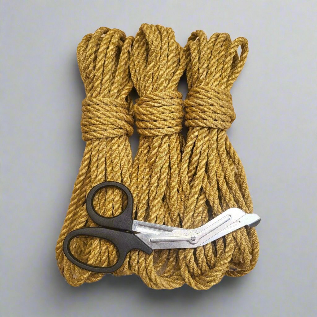 Mustard yellow jute shibari bondage rope. - RebornRopes