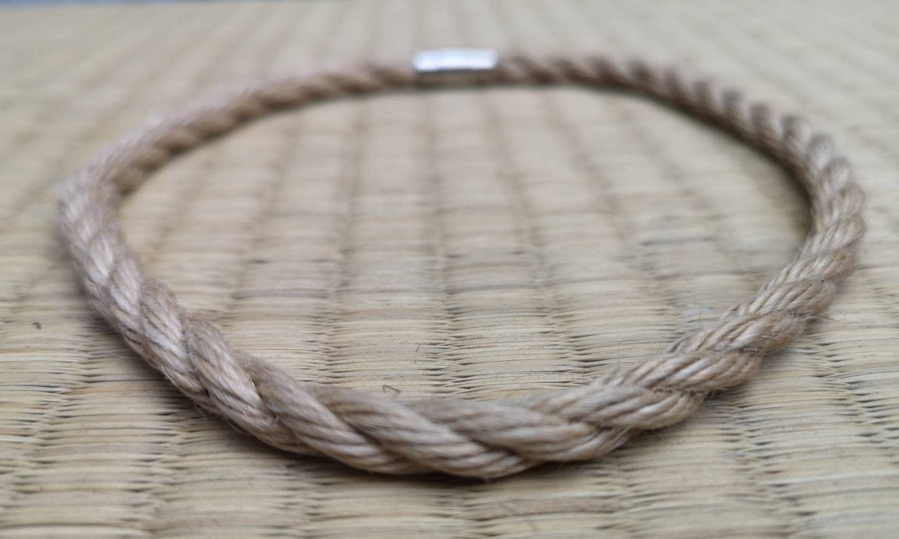 Natural Shibari jute rope collar Necklace - RebornRopes