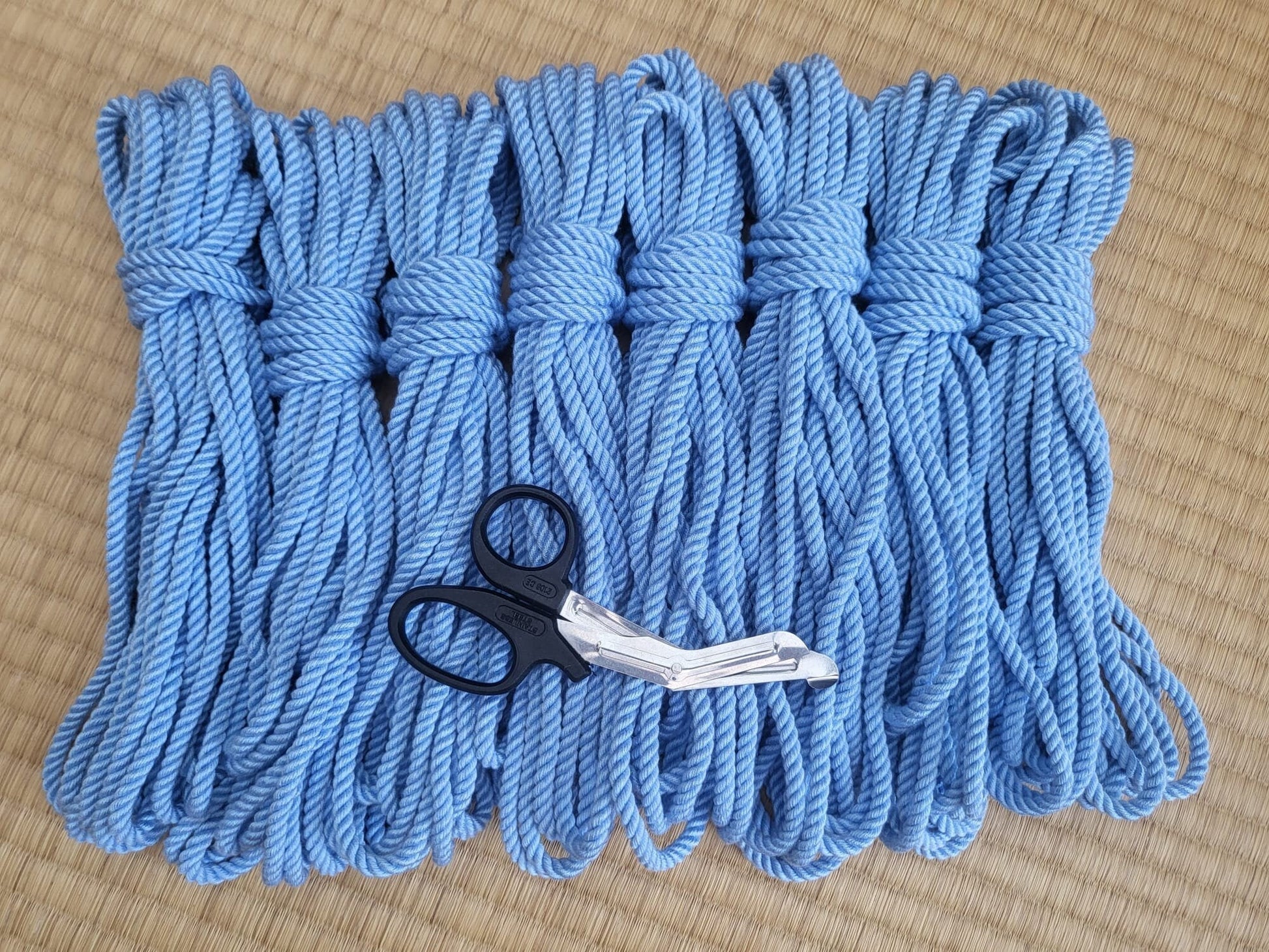 ‘Periwinkle’ bamboo bondage rope - RebornRopes