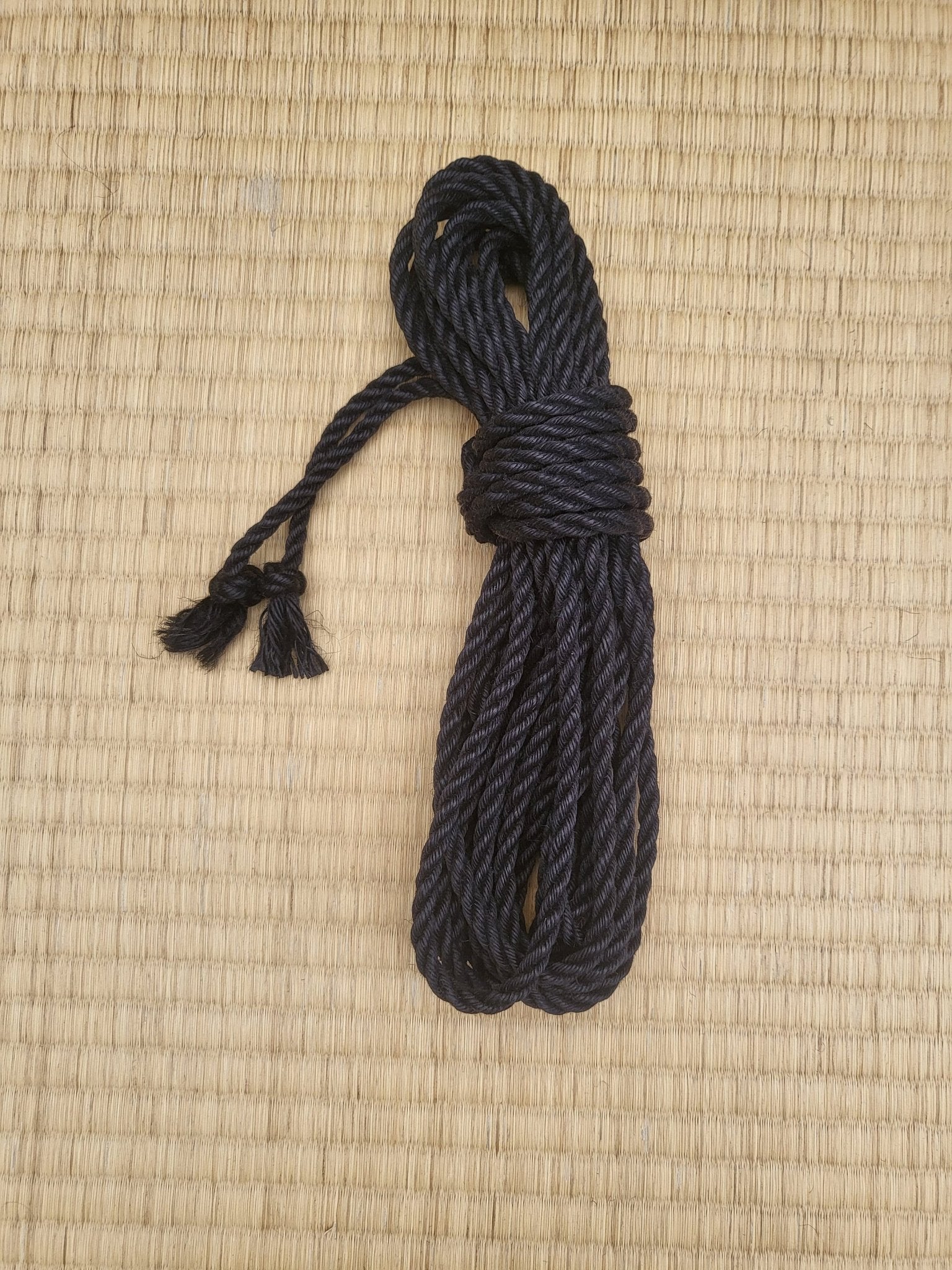 Raven Black - Fully treated Jute shibari rope - RebornRopes