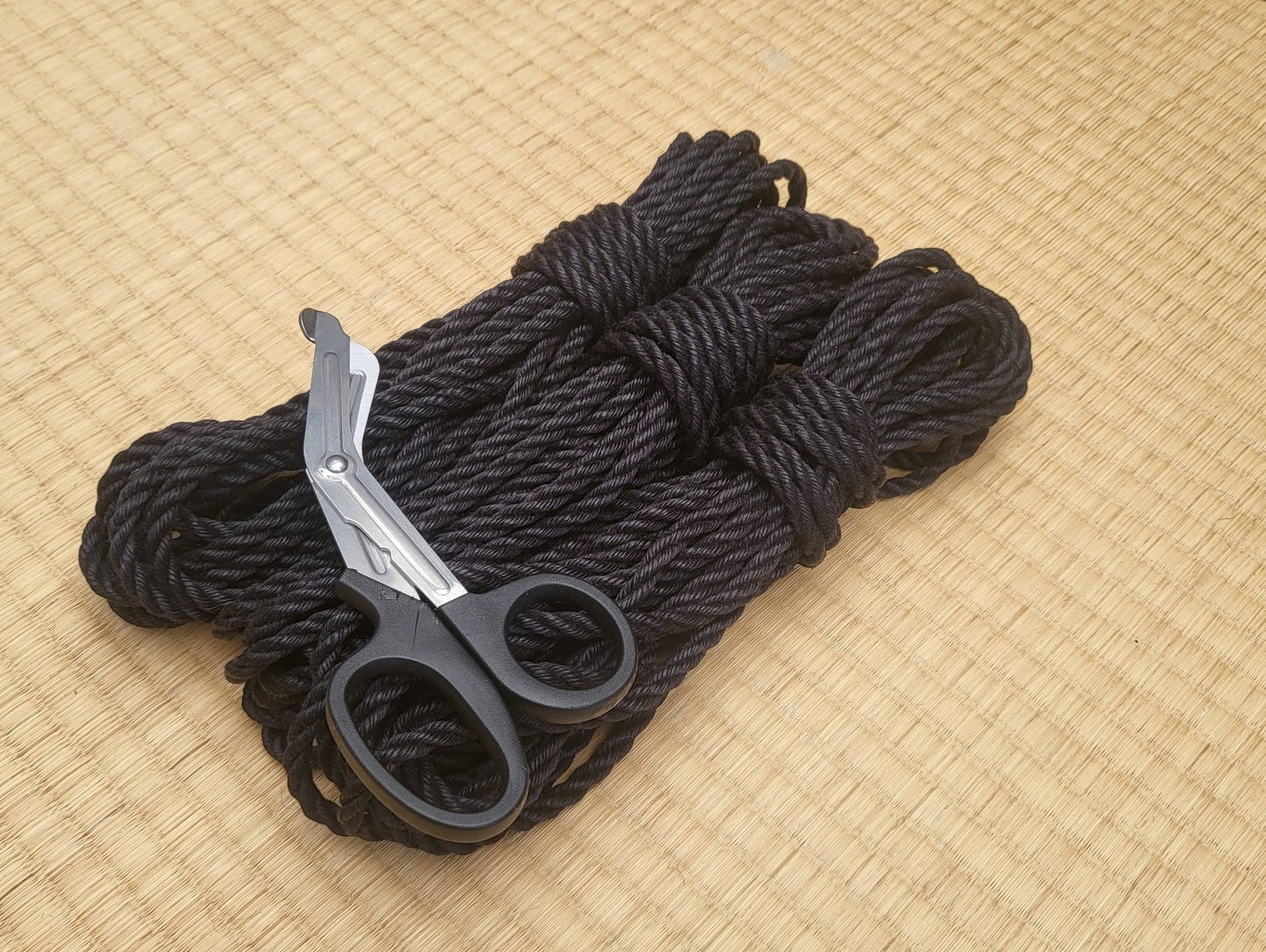 Raven Black - Fully treated Jute shibari rope - RebornRopes