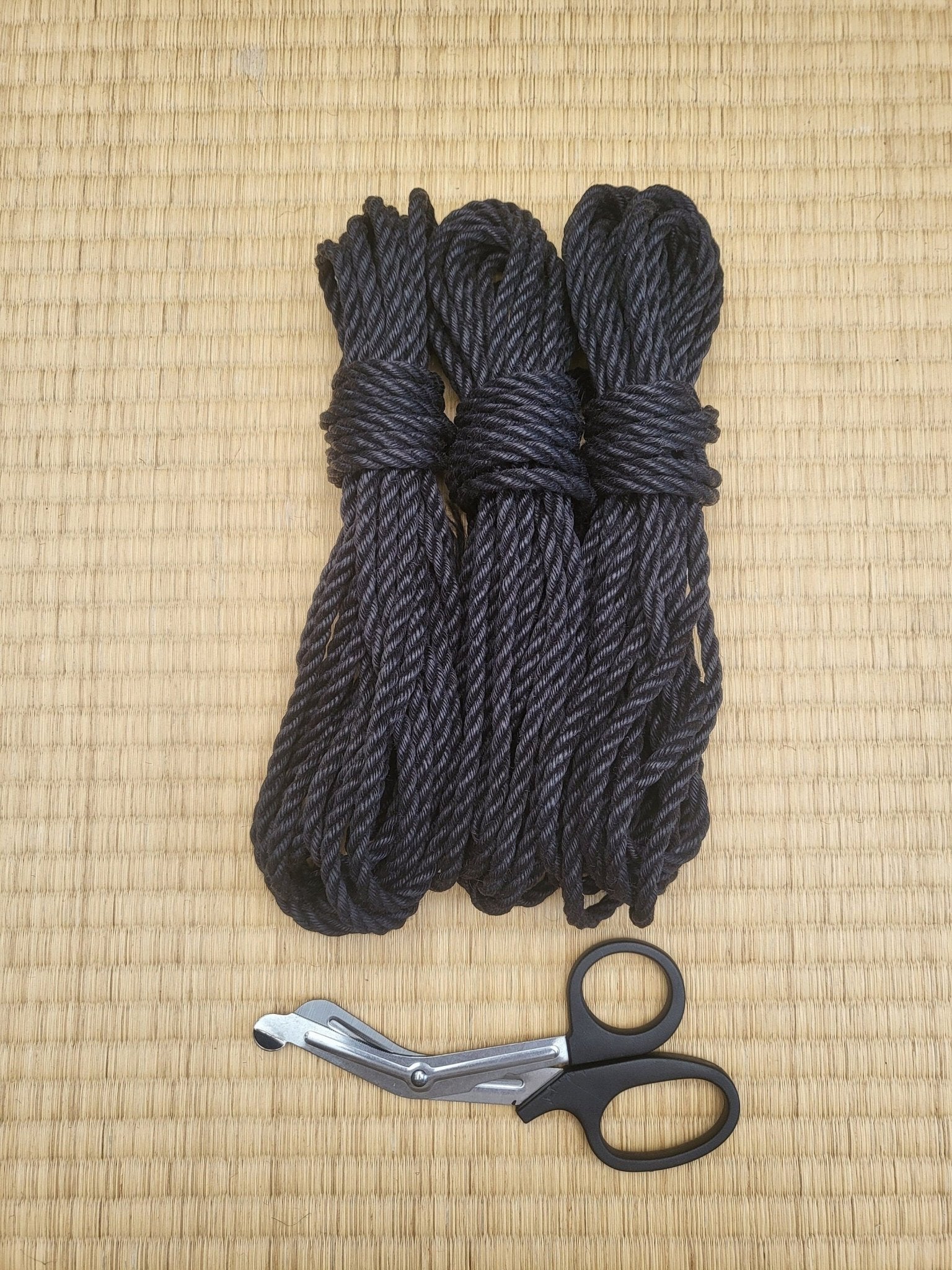 Raven Black - Fully treated Jute shibari rope - RebornRopes