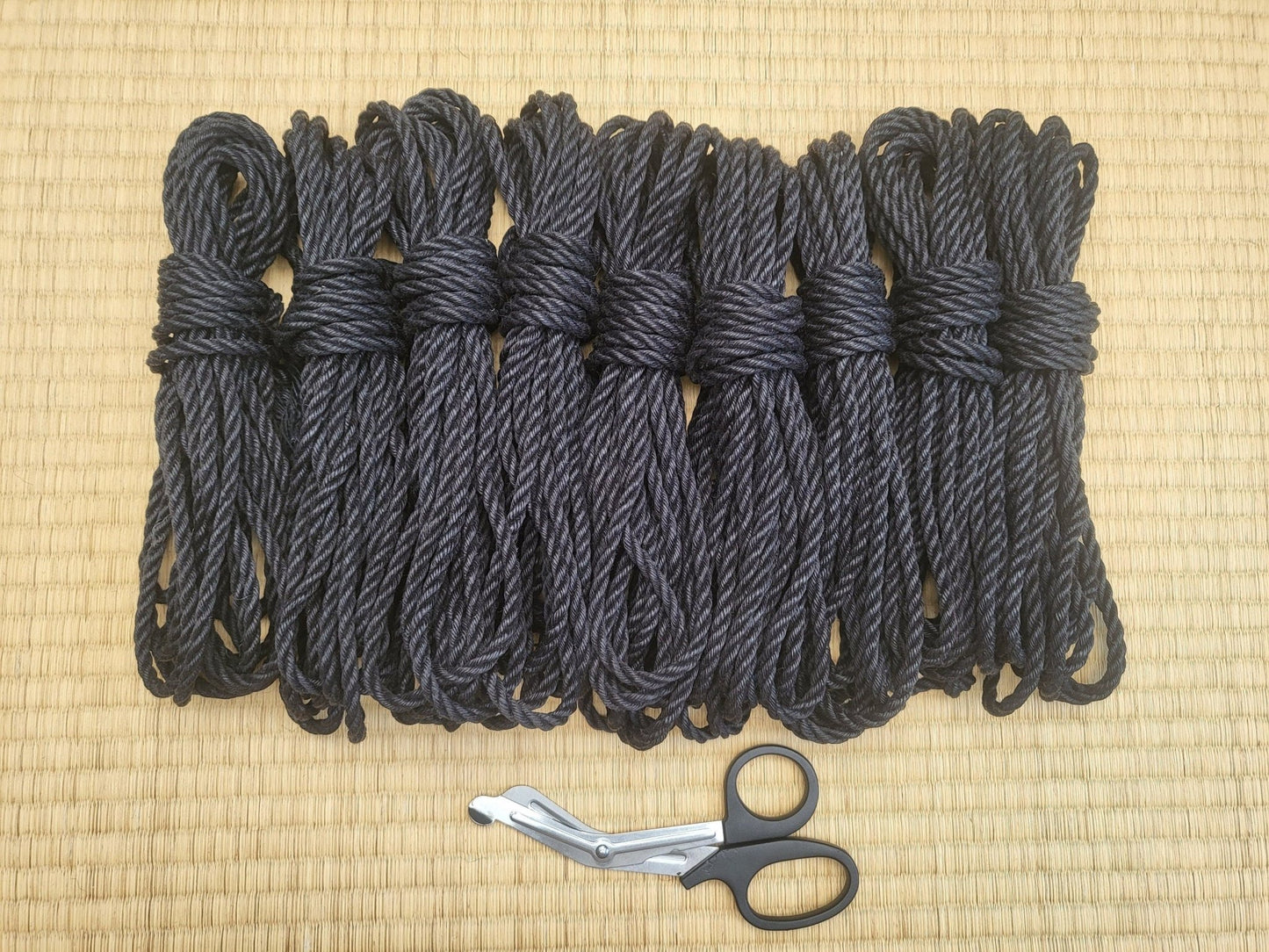 Raven Black - Fully treated Jute shibari rope - RebornRopes