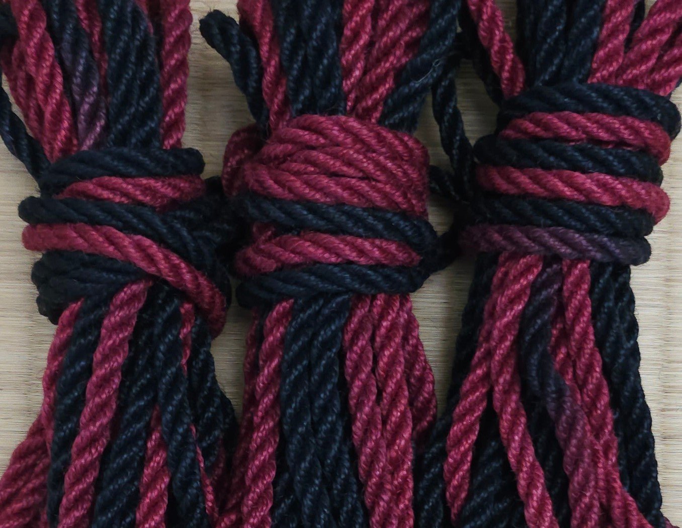 Red Twilight 2 - Ply Jute Rope for Shibari - RebornRopes