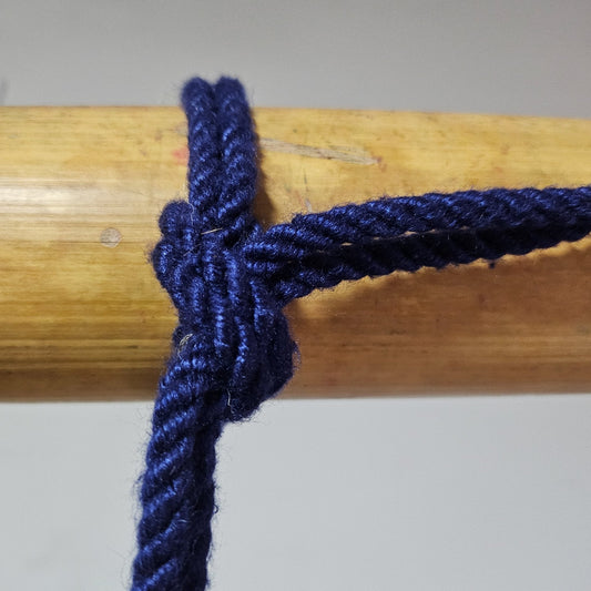 Regal blue real mulberry silk bondage rope - RebornRopes