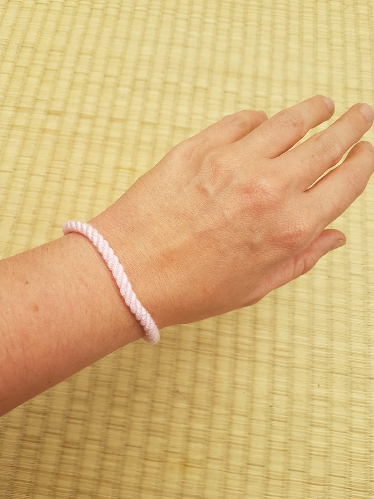 Simple bracelet made with bamboo rope - RebornRopes