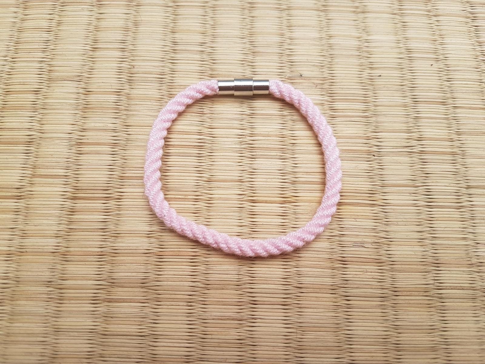 Simple bracelet made with bamboo rope - RebornRopes