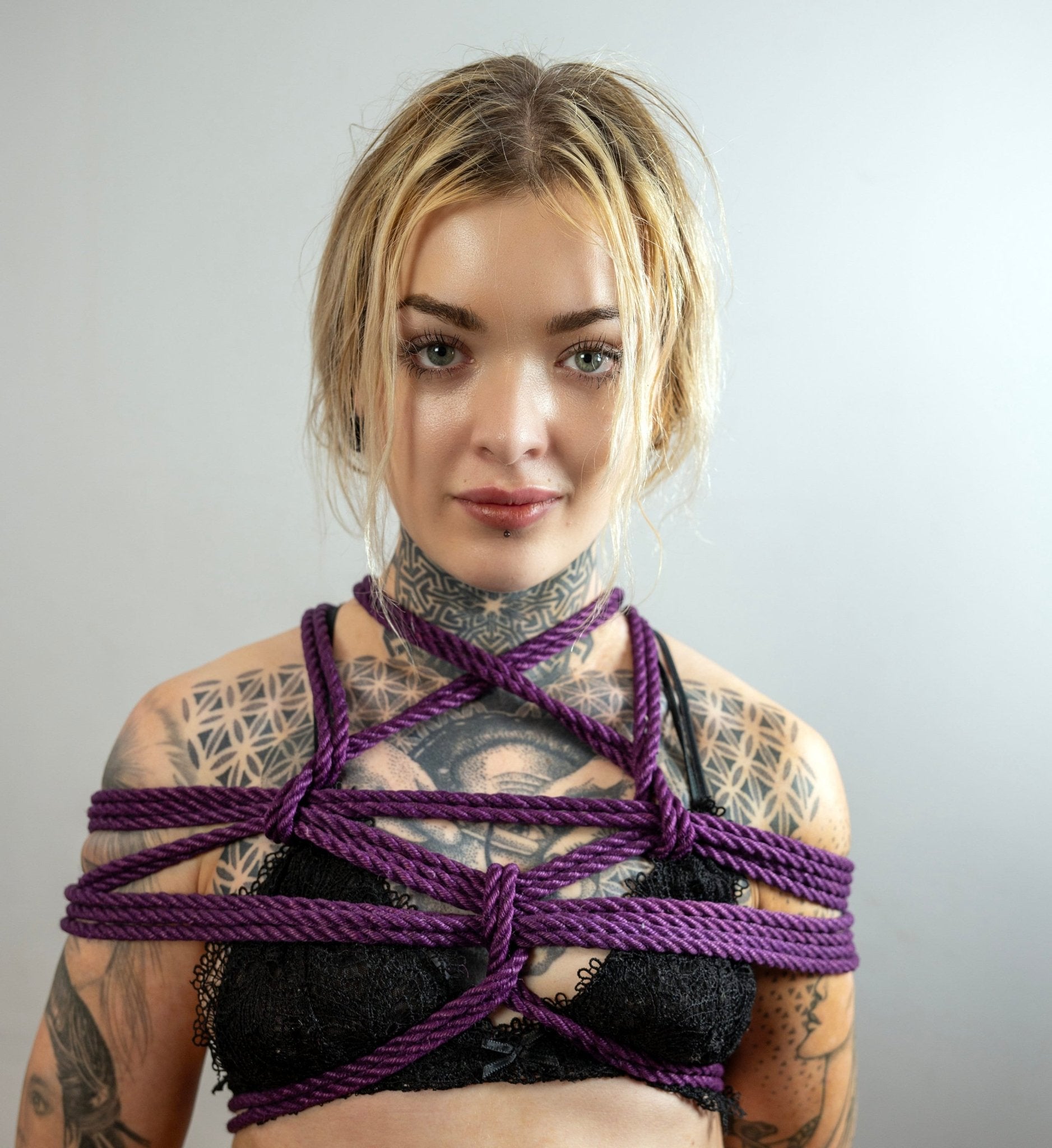 Violet - Fully treated jute shibari bondage rope. - RebornRopes